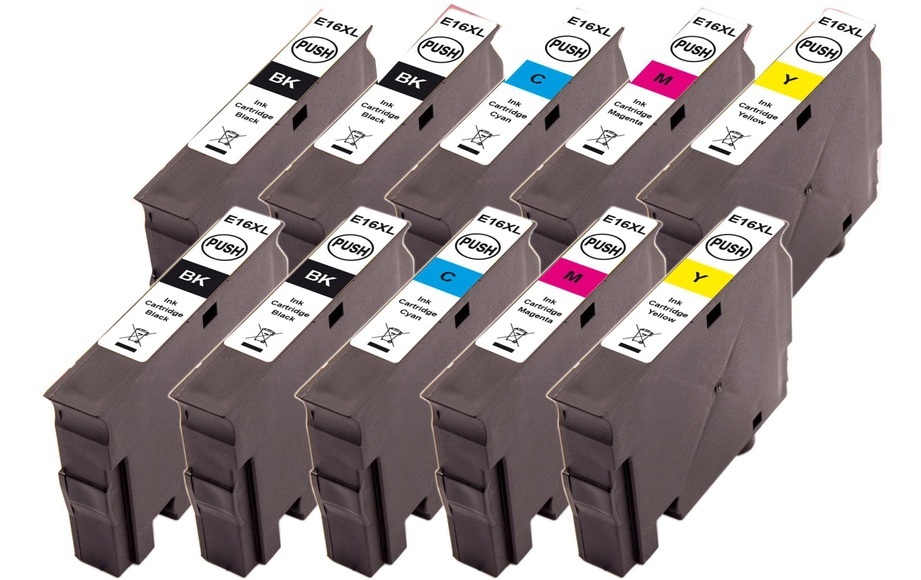 Peach 10er-Pack Tintenpatronen, kompatibel zu Epson No. 16XL