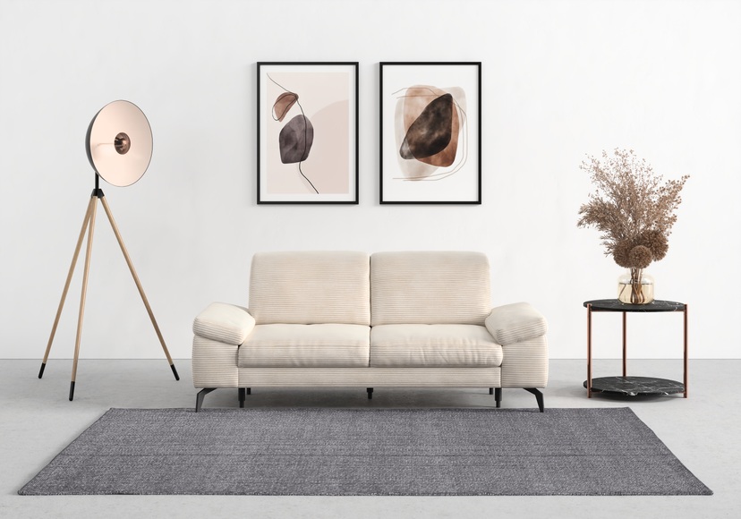 sit&more 2,5-Sitzer »Cabana«, Breite 211 cm, mit oder ohne Sitztiefen-, und Kopfteilfunktion
