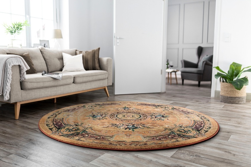 THEKO Teppich »Gabiro 856«, rund, 10 mm Höhe, Kurzflor, Orient-Optik, Wohnzimmer