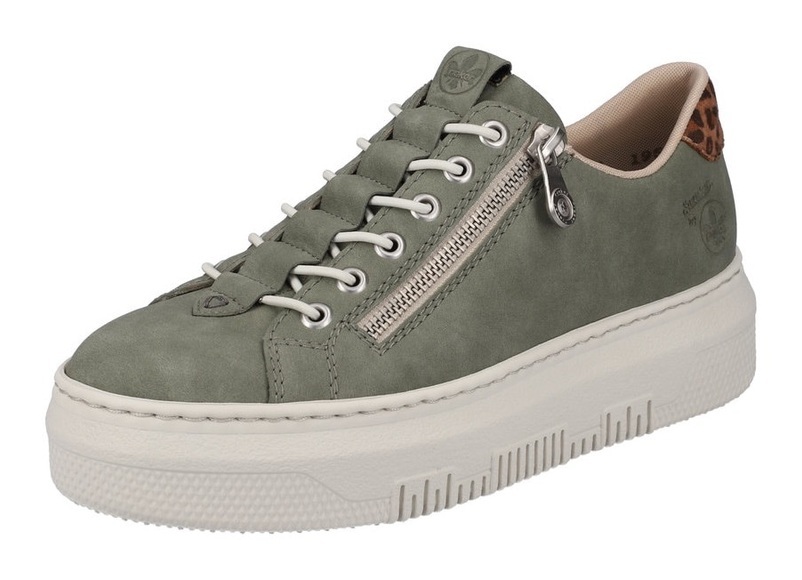 Rieker Slip-On Sneaker, mit Leo-Einsatz an der Ferse