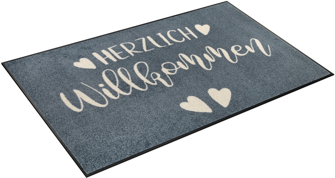 wash+dry by Kleen-Tex Teppich »Herzensgruss«, rechteckig, 7 mm Höhe