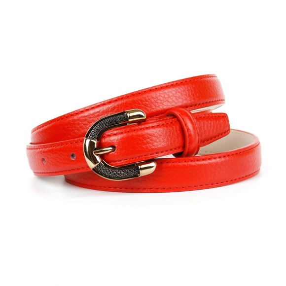 Anthoni Crown 2, 0 cm femininer Ledergürtel mit aufwendiger Schmuck-Schließe