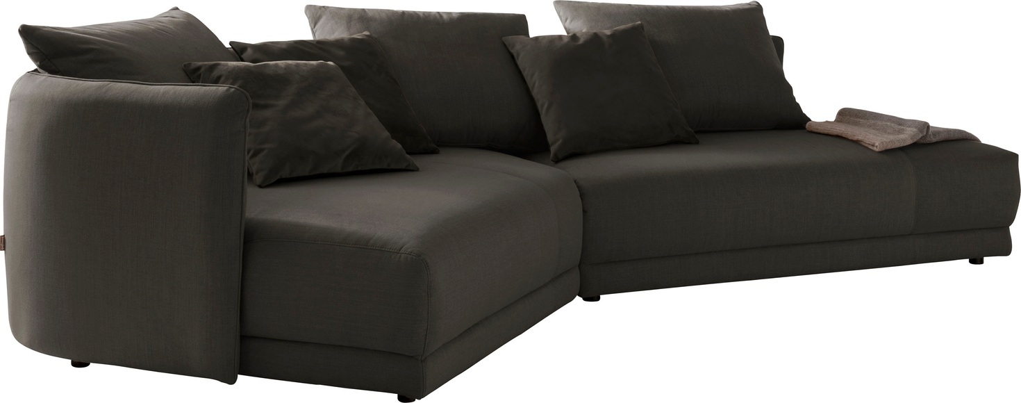 designwerk Ecksofa »New York«, mit moderner Rundung im Korpus