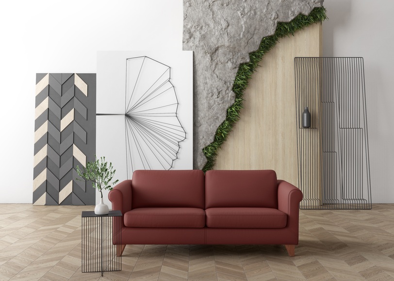 machalke® 2,5-Sitzer »amadeo«, Ledersofa mit geschwungenen Armlehnen, Breite 180 cm