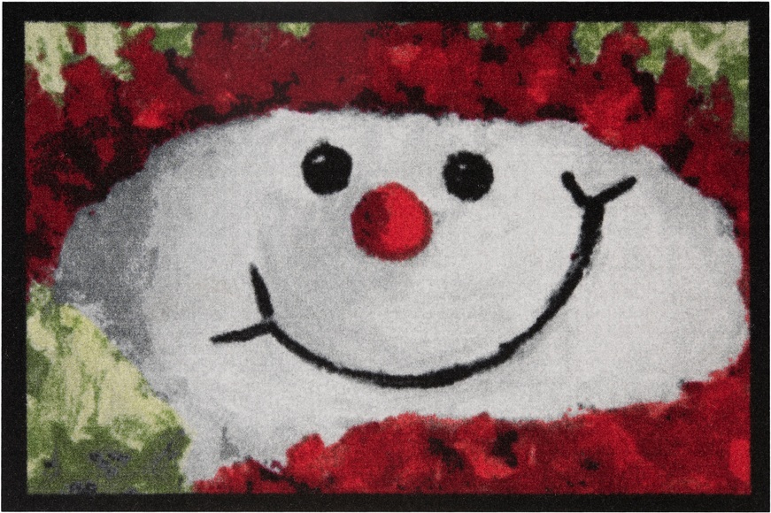 Fussmatte, »Snowman«, Hanse Home, rechteckig, Höhe 7 mm, maschinell getuftet
