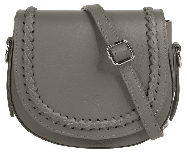 Cluty Umhängetasche, (1 tlg.), echt Leder, Made in Italy
