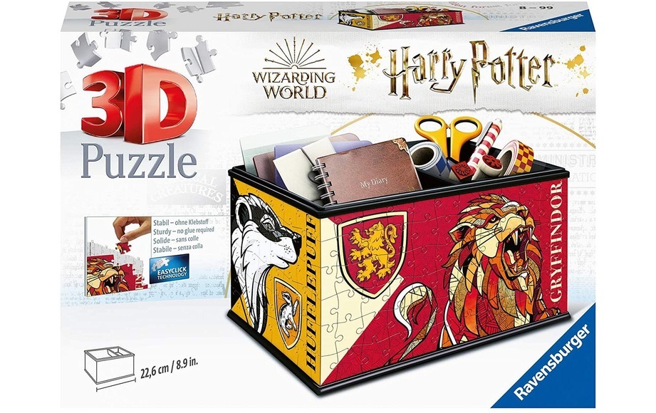 Ravensburger 3D Puzzle 11258 - Aufbewahrungsbox Harry Potter -- Praktischer Organizer für Harry Potter Fans ab 8 Jahren
