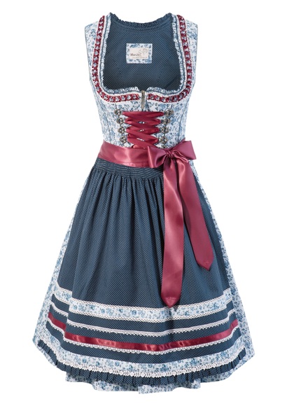 Marjo Dirndl kurz mit Blumendruck