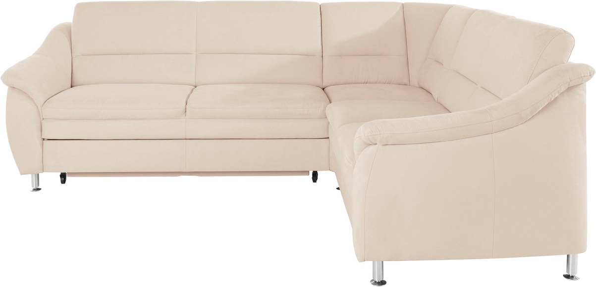 Places of Style Ecksofa »Cardoso«, Federkern, wahlweise mit Bett, Schubkasten, teilweise Relaxfunktion