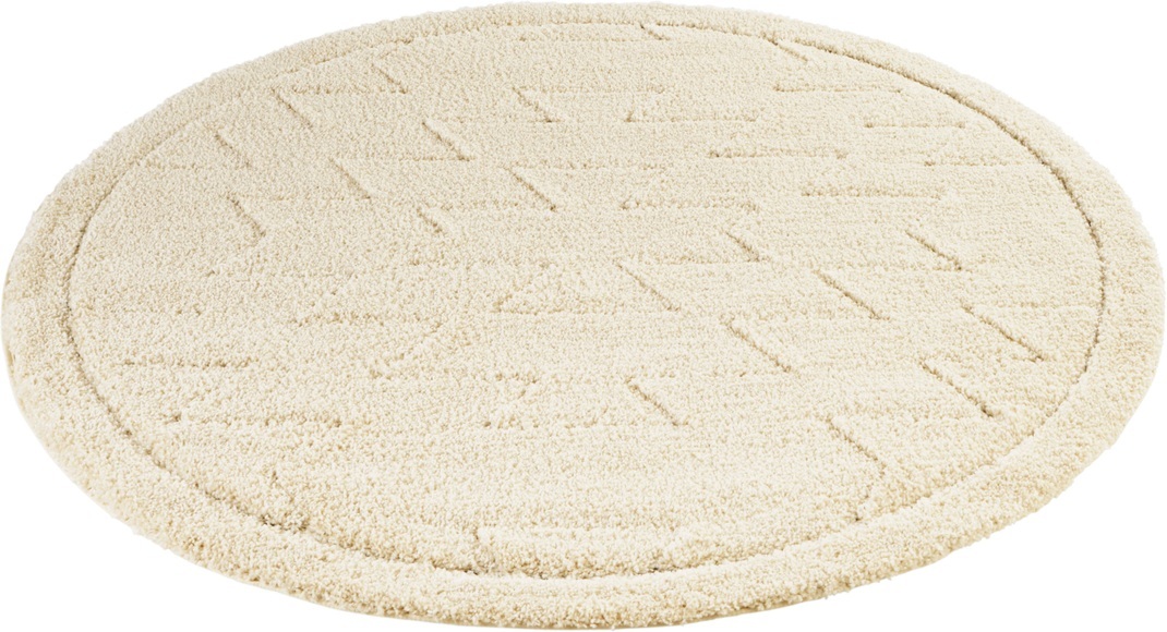 MINT RUGS Designteppich »Cara«, rund, 22 mm Höhe, Hoch-Tief Struktur, sehr weicher Flor, Wohnzimmer, Schlafzimmer, Robust, Pflegeleicht, ringsum gekettelt