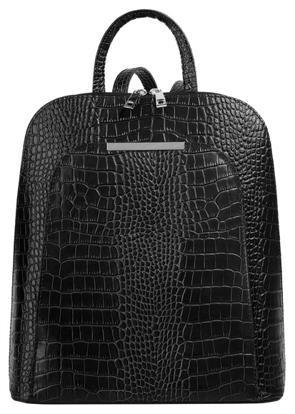 Cluty Cityrucksack, echt Leder, Made in Italy