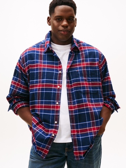 Tommy Hilfiger Big & Tall Flanellhemd »FLANNEL TARTAN CHECK«, Grosse Grössen