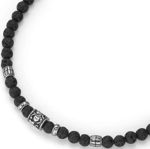 Firetti Collier »Totenkopf, teilweise geschwärzt«