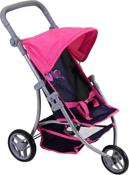 knorr® toys Puppenbuggy Jogger Lio flying hearts blue
