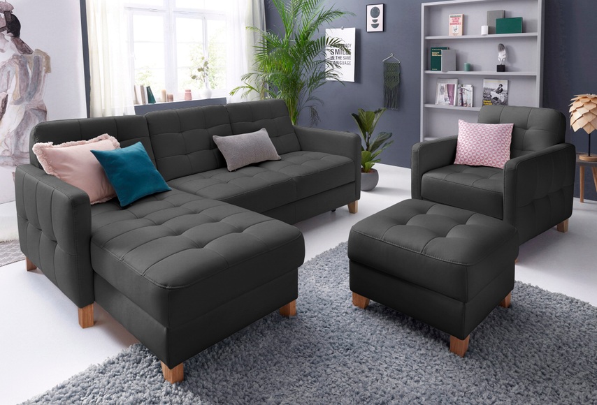 exxpo - sofa fashion Ecksofa, wahlweise mit Bettfunktion