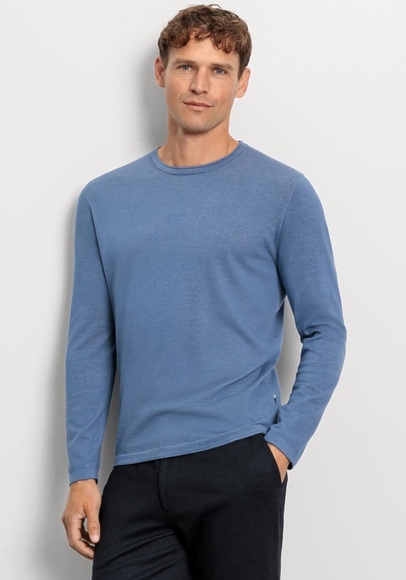 OLYMP Rundhalspullover »OLYMP Strick Casual«, Crew Neck