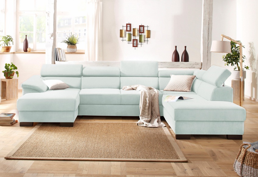 Home affaire Wohnlandschaft »Mika«, wahlweise mit Bettfunktion