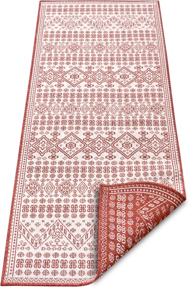 NORTHRUGS Läufer »Doha«, rechteckig, 5 mm Höhe, In- und Outdoor Teppich, Wendbar, gekettelt, strapazierfähig, pflegeleicht, Wohnzimmer, Balkon, Garten, in der EU Hergestellt