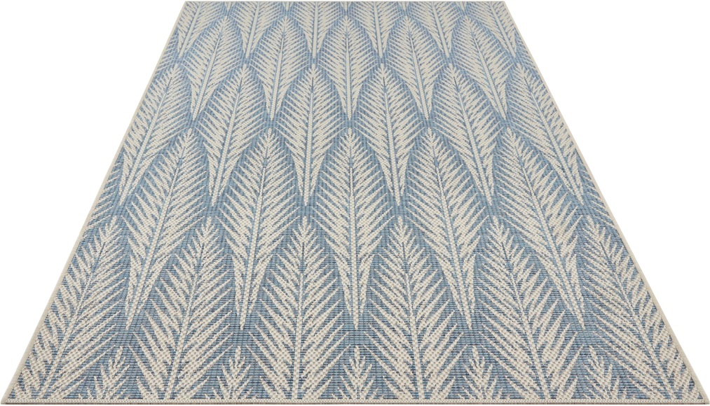 NORTHRUGS Teppich »Pella«, rechteckig, 4 mm Höhe, In-und Outdoor geeignet, Wohnzimmer, Balkon, Terrasse, Garten, Strapazierfähig und pflegeleicht, Flachgewebe