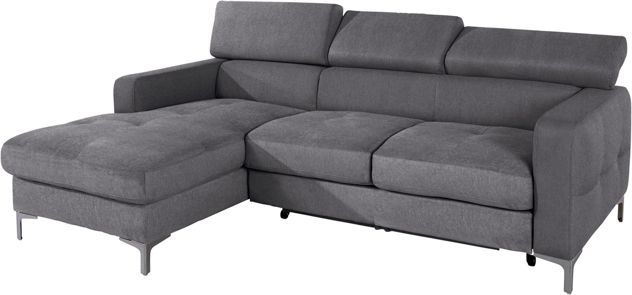 COTTA Ecksofa, inklusive Kopfteilverstellung, wahlweise mit Bettfunktion