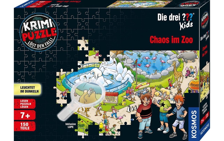Krimipuzzle ??? Kids - Chaos im Zoo, Puzzle