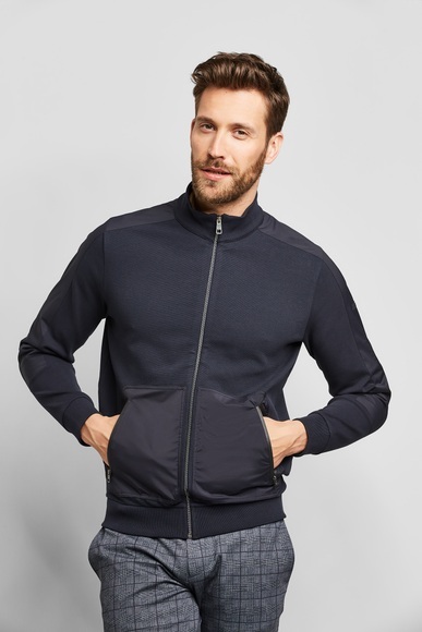 bugatti Sweatjacke, mit Reissverschluss-Taschen