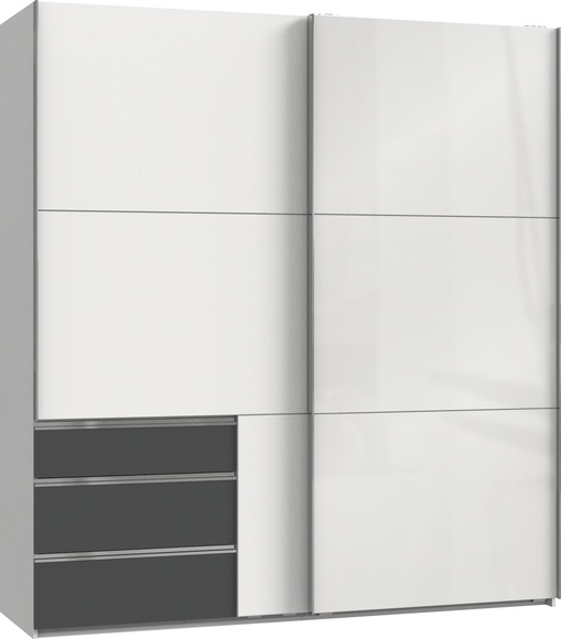 Fresh To Go Schwebetürenschrank »Laval«, inkl. zusätzlichen Einlegeböden, Schubkasteneinsatz und Selbsteinzug