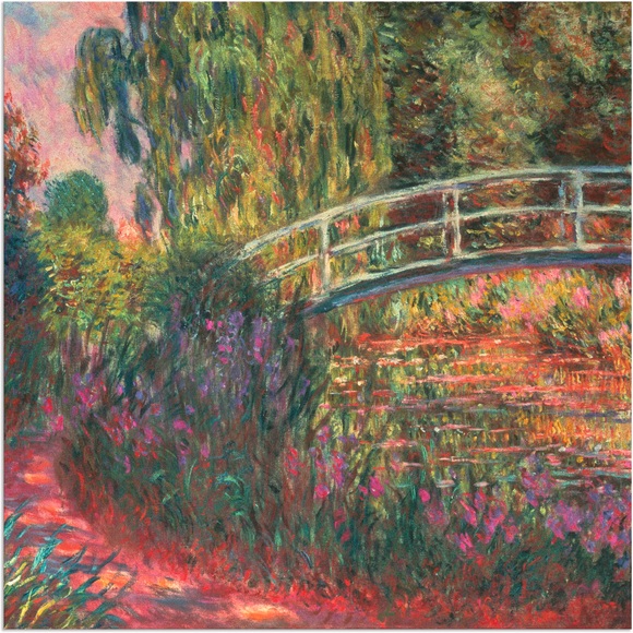 Artland Wandbild »Japanische Brücke im Garten von Giverney«