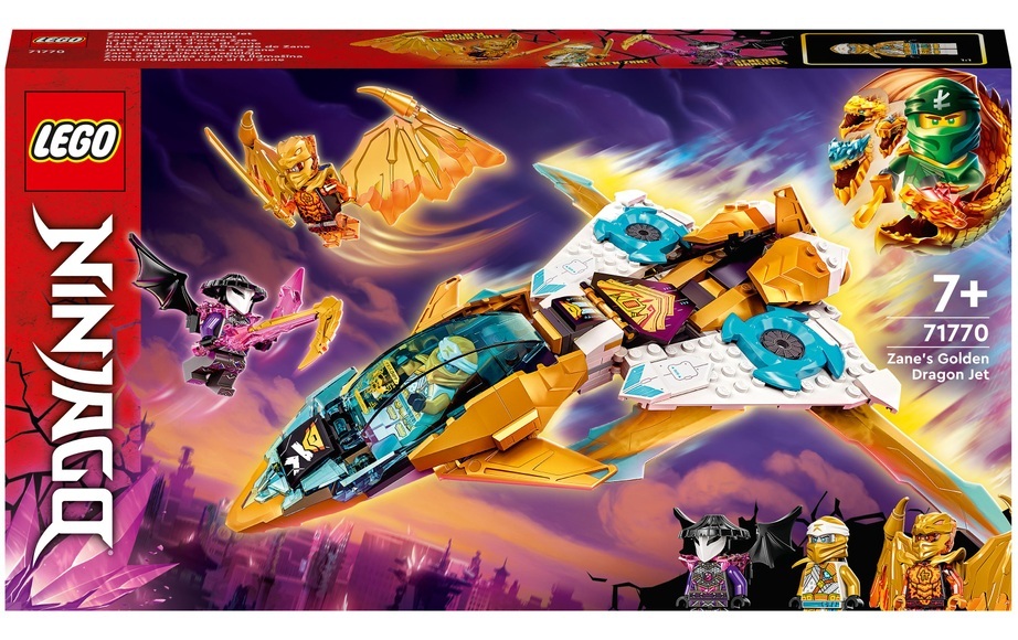 71770 Ninjago Zanes Golddrachen-Jet, Konstruktionsspielzeug