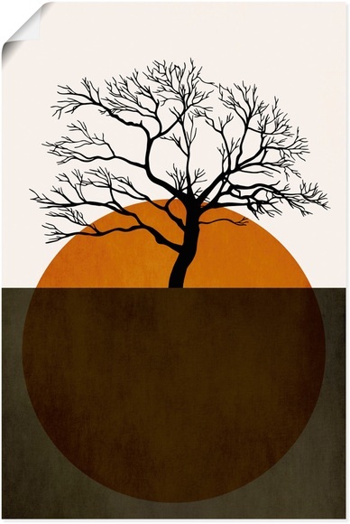 Artland Wandbild »Sonniger Tag der Stille«, Baumbilder, (1 St.), in vielen Grössen & Produktarten - Alubild / Outdoorbild für den Aussenbereich, Leinwandbild, Poster, Wandaufkleber / Wandtattoo auch für Badezimmer geeignet
