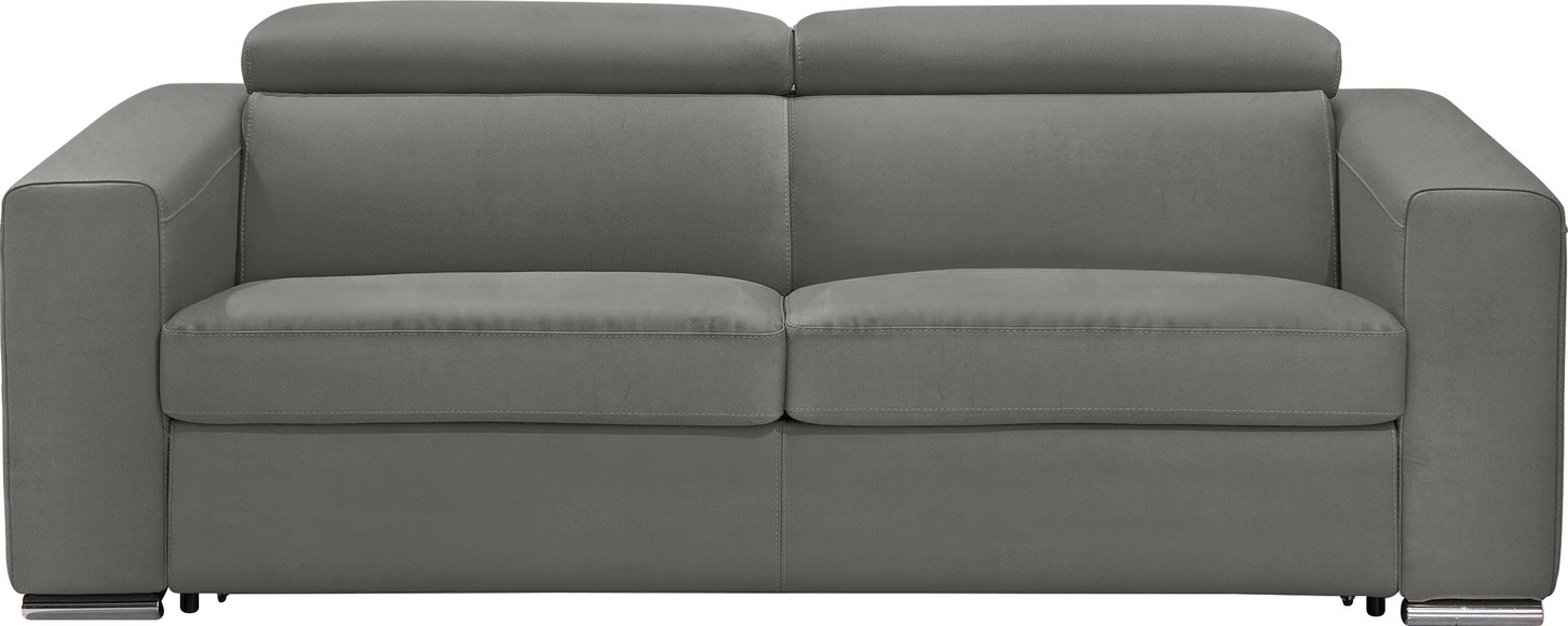 Egoitaliano Schlafsofa »Cabiria«, Sofa inkl. Schlaffunktion, Kopfteile verstellbar, mit Metallfüssen