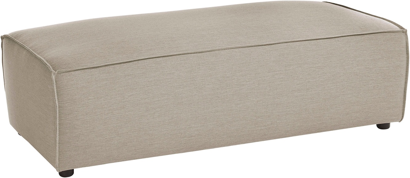 Home affaire Hocker »NEU: SHERWOOD XXL, Polsterhocker, Cord, Webstoff«, rechteckig, bequemer Sitzkomfort, 130/60/44 cm, Krokodilverbinder