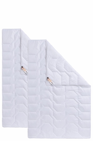 Beco Kunstfaserbettdecke »Bettdecken-Set Rügen, 135x200 oder 155x220 cm, Sommer oder Winter«, leicht, Füllung Polyester, Bezug Microfaser, (2 St.)