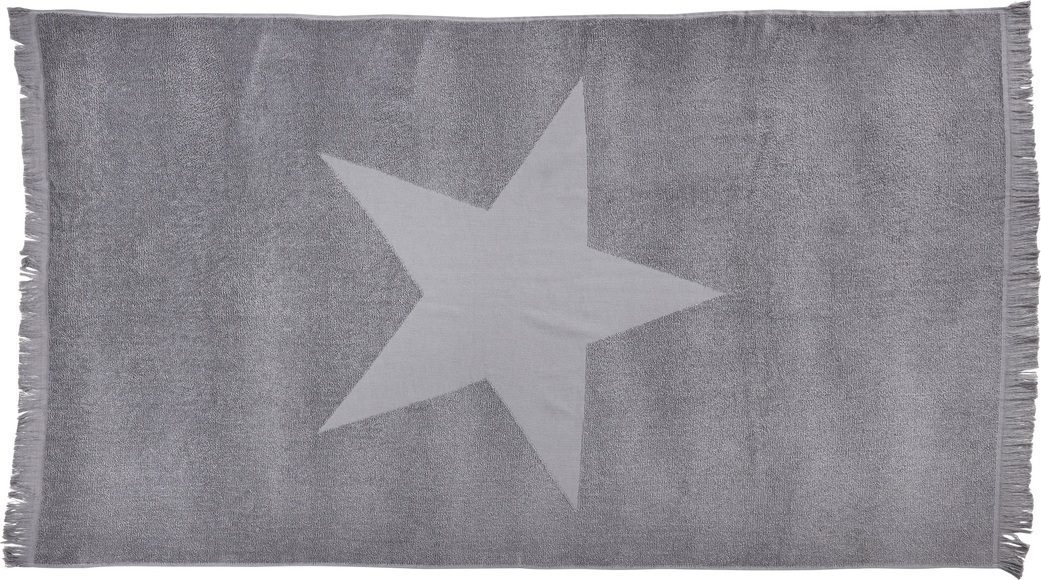done.® Hamamtücher »Stern«, (1 St.), 90x160 cm, weiche & saugfähige Frottier-Innenseite, Uni Farben, mit Motiv & Fransen, ideal als Strandtuch