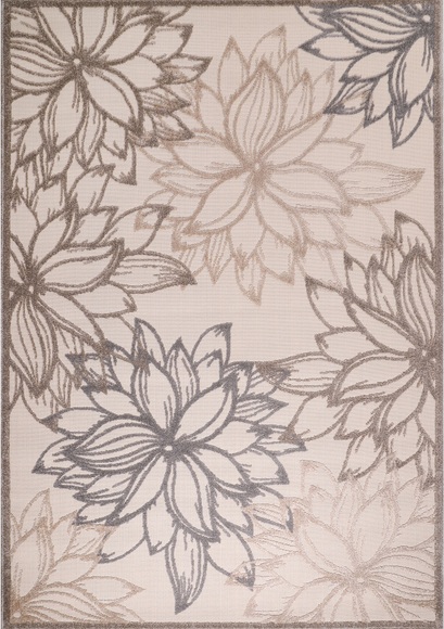 Sanat Teppich »Floral 2«, rechteckig, 6 mm Höhe, In- und Outdoor geeignet, florales Design, Balkon, Terasse