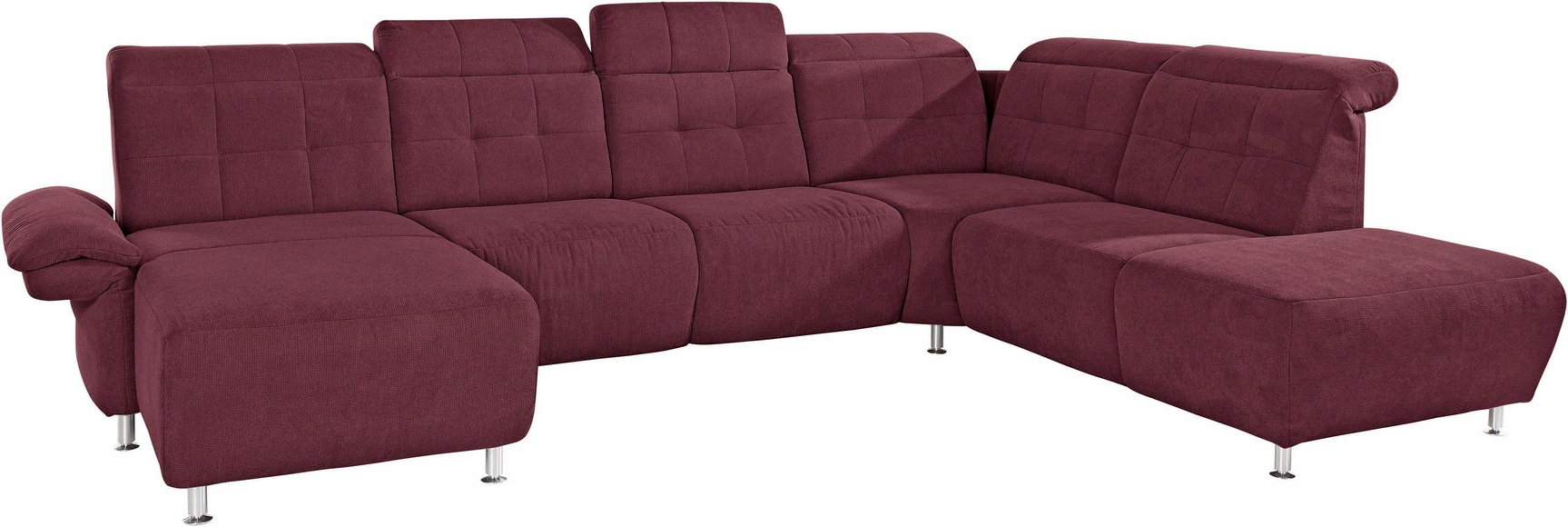 Places of Style Wohnlandschaft »Manhattan«, 2 Sitze mit elektrischer Relaxfunktion, verstellbare Armlehnen