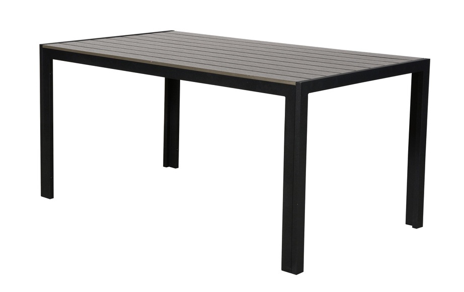 COCON Tisch Alice, 150 x 90 cm, Grau/Schwarz