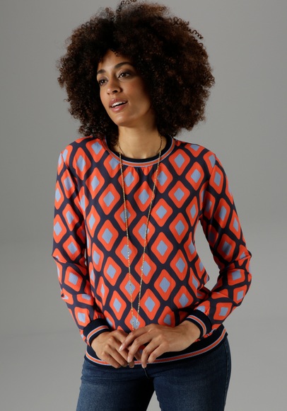 Aniston SELECTED Shirtbluse, mit sportiven Tapes - NEUE KOLLEKTION