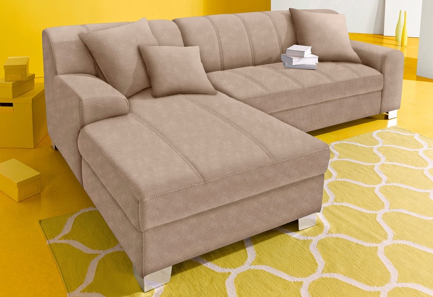 INOSIGN Ecksofa, wahlweise mit Bettfunktion