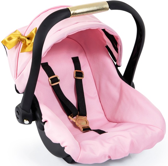 bayer Design Puppen-Autositz mit Dach, rosa/gold