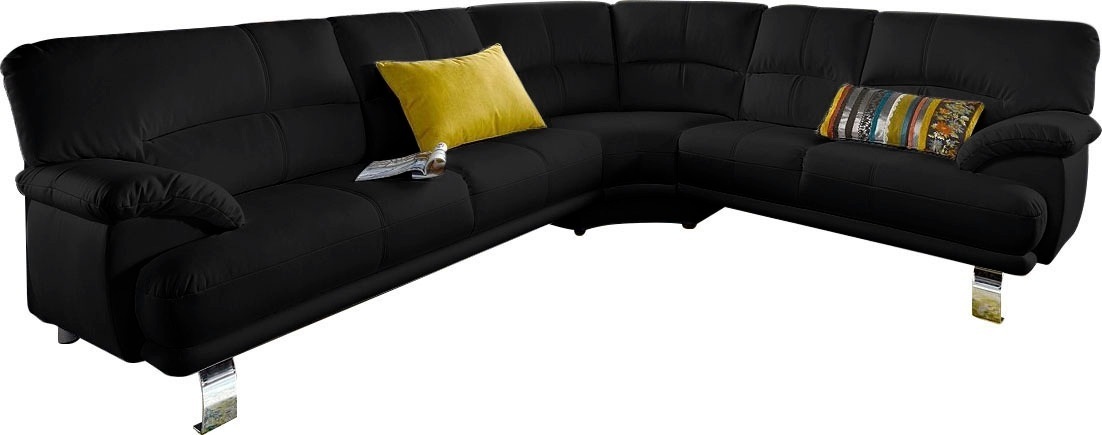 TRENDMANUFAKTUR Ecksofa, mit langem Schenkel