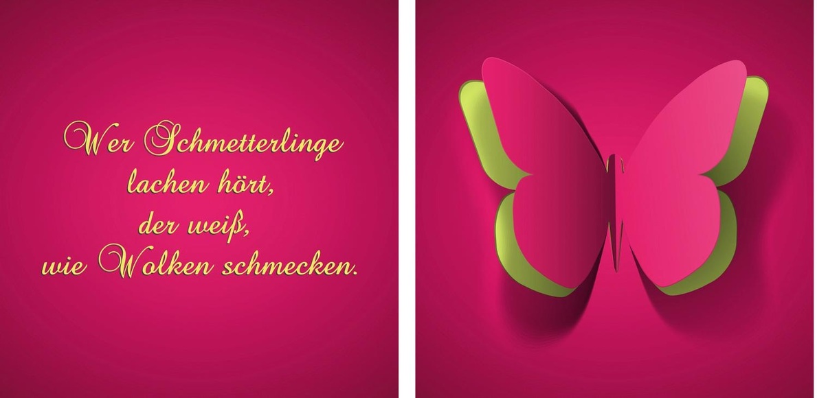 Leinwandbild »Schmetterling« (Set)