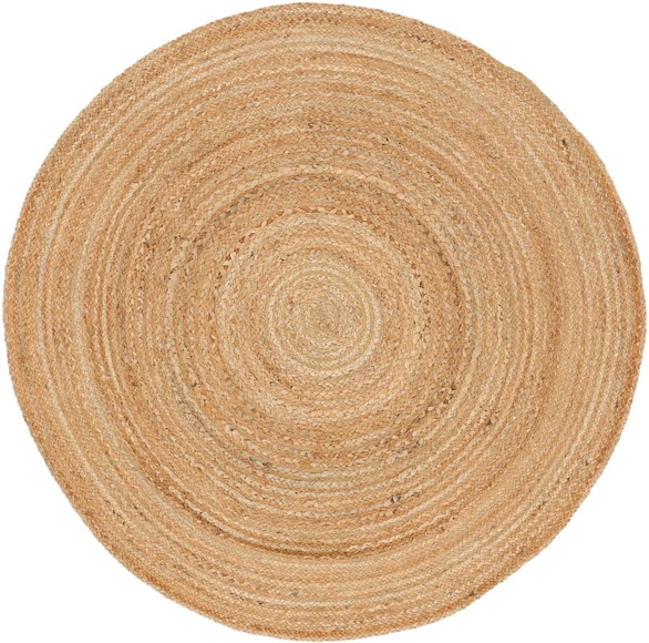 carpetfine Teppich »Nele«, rund, 6 mm Höhe, Wendeteppich 100% Jute in rund und oval, Wohnzimmer