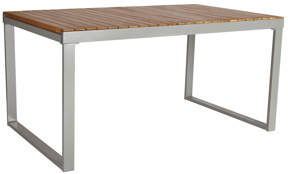 MERXX Gartentisch »Monaco«, Alu/Akazienholz, ausziehbar, 200x90 cm, braun
