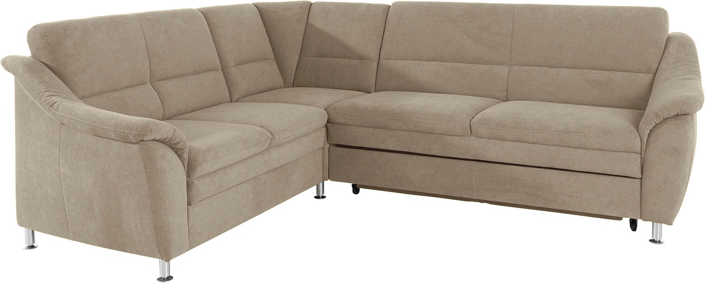 Places of Style Ecksofa »Cardoso«, Federkern, wahlweise mit Bett, Schubkasten, teilweise Relaxfunktion