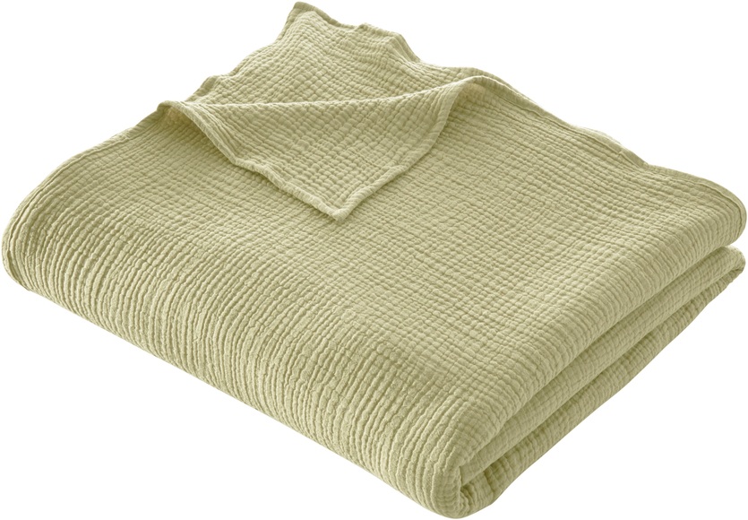 LeGer Home by Lena Gercke Wohndecke »Hevin«, Tagesdecke im Baumwoll - Crinkle Effekt, Kuscheldecke