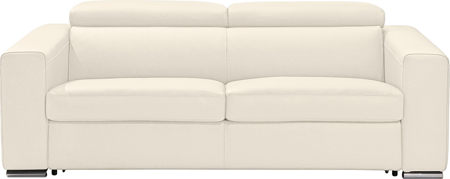 Egoitaliano Schlafsofa »Cabiria«, Sofa inkl. Schlaffunktion, Kopfteile verstellbar, mit Metallfüssen