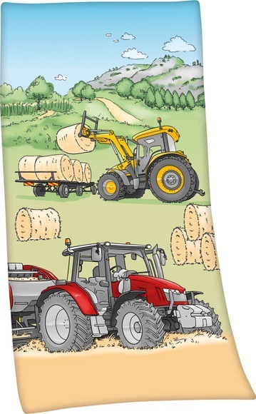 babybest® Badetuch Traktor 75 x 150 cm