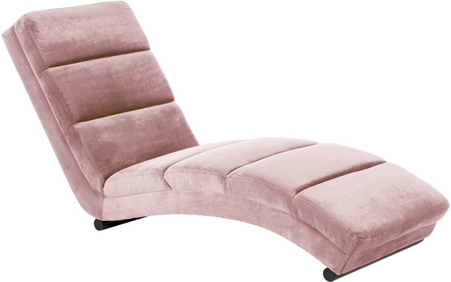 SalesFever - Chaiselongue Rose Samt - Rose