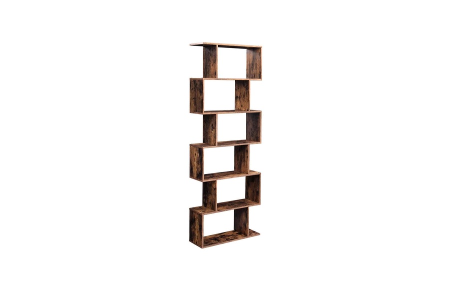Vasagle - Bücherregal, Regal aus Holz, Standregal zur Vorführung, freistehende